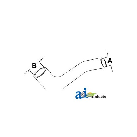 A & I Products Radiator Hose, Upper 9" x1" x1" A-1064579C1